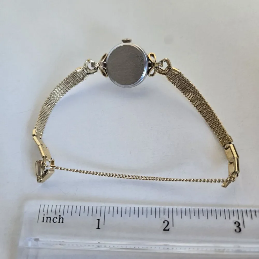 Vtg Ladies Baylor 17 Jewel Swiss Mechanical Watch Speidel For Parts Repair READ